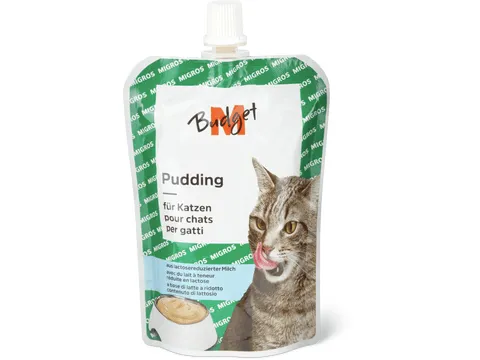 M-Budget · Pudding pour chats · avec du lait à teneur réduite en lactose 150 g