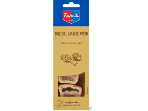 Rapelli · Pâté aux morilles apéro · en tranches, fait à la main 4x25g