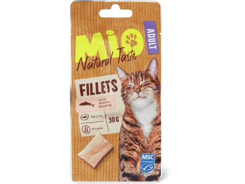 Mio · Natural Taste Adult Fillets · Saumon 30g