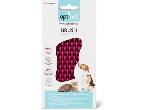 Optipet · Brush Short Hair · en silicone, recommandée par les vétérinaires 1 pièce