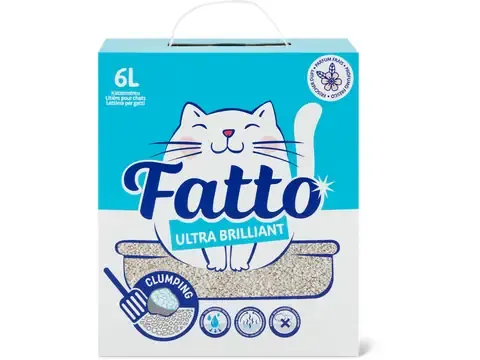 Fatto · Litière pour chat Ultra Brilliant · agglomérante 6l