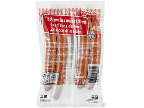 Saucisses de porc 200g