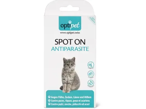 Optipet · Spot On antiparasite pour chats · contre puces, tiques, poux et acariens 1 pièce