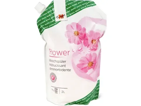 M-Budget · Adoucissant · Liquide, Flower, 111 lavages 2l