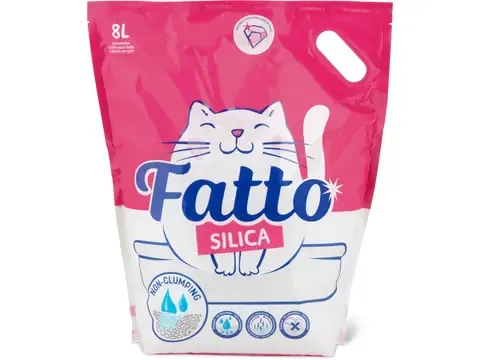 Fatto · Litière pour chat Silice · non agglomérante 8l