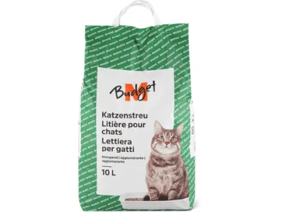 M-Budget · Litière pour chats · agglomérante 10 l