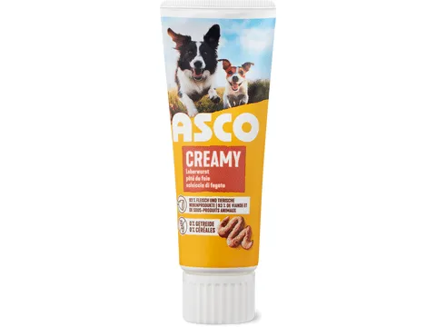 Asco · Pâté de foie Creamy · 93% de viande et de sous-produits animaux 75 g