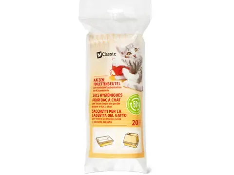 M-Classic · Sacs hygiéniques pour bac à chat 20 pièces