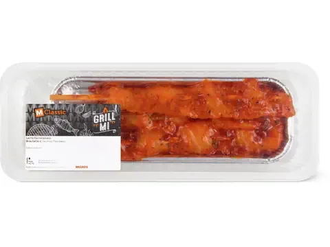 Grill mi · Brochette saumon flambeau 100g