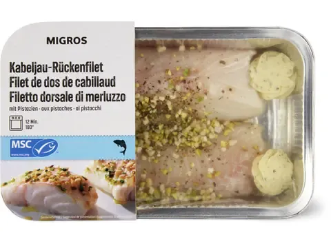 Filet de dos de cabillaud · amandes et pistache 360g