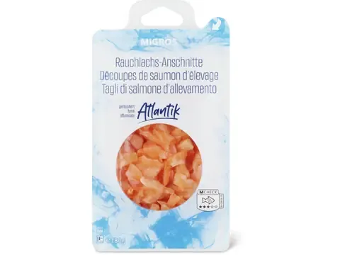 Découpes de saumon fumé · fumé 180g