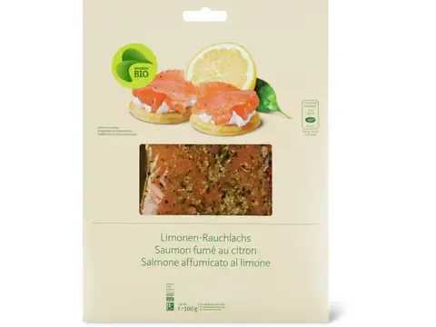 Saumon fumé au citron vert · Bio 100g