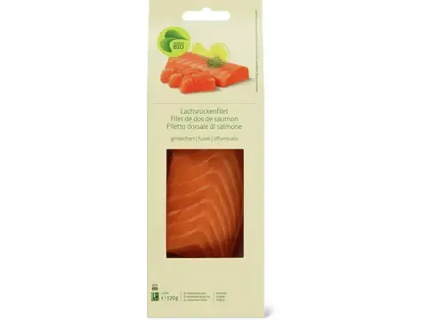 Longe de saumon fumé 120 g · Bio 120g