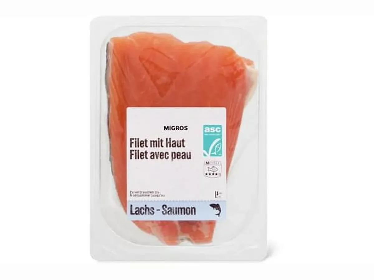 Filet de saumon · avec peau 300g