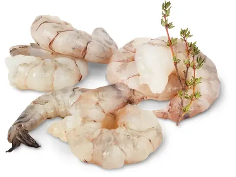 Crevettes · décortiquées, crues 100g