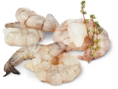 Crevettes · décortiquées, crues 100g