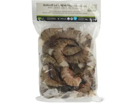 Queues de crevettes · Bio 100g