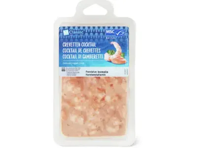 Crevettes cocktail · cuites 200g