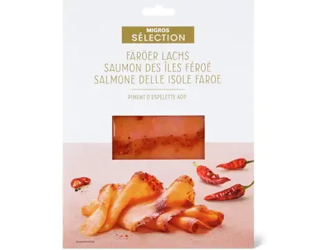 Sélection · Saumon des Îles Féroé au piment d’Espelette 100g