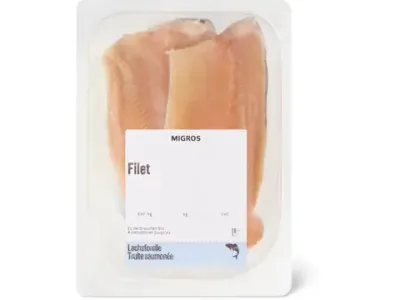 Filet de truite saumonée · avec peau 100g