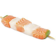 Brochette de saumon et de cabillaud 100g