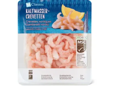 Crevettes d’eau froide · cuites 120g