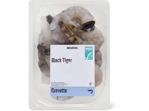 Crevettes tigrées noires (Black Tiger) 180g