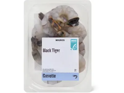Crevettes tigrées noires (Black Tiger) 180g