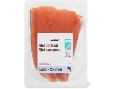 Filet de saumon · avec peau 100g