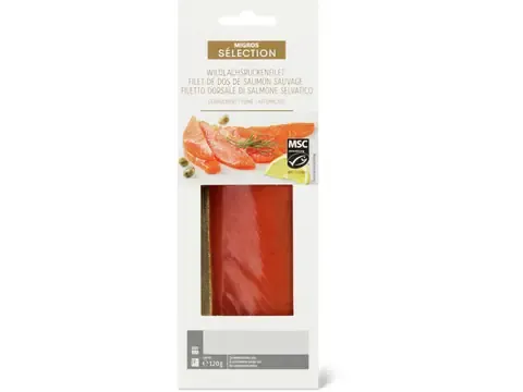 Sélection · Longe de saumon fumé 120g