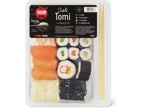 Boîte de sushis Tomi 460g