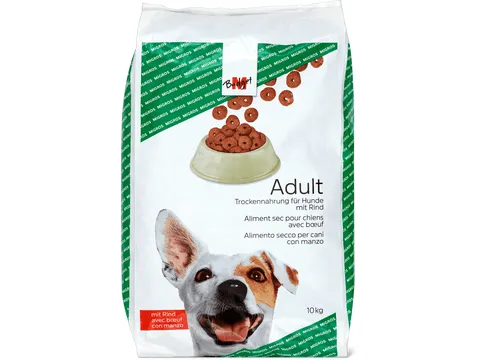 M-Budget Adult · Aliment sec · au bœuf 10kg