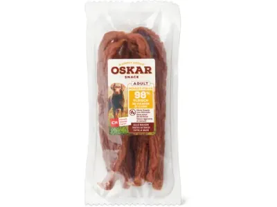 Oskar Simply Good · Snack Adult au poulet · 98% de viandes 8 x 20 g