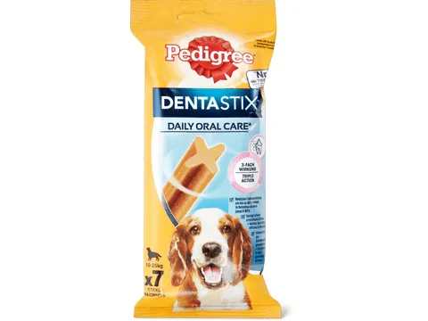 Pedigree DentaStix · Daily Oral Care · Chiens de 10 à 25 kg 180g
