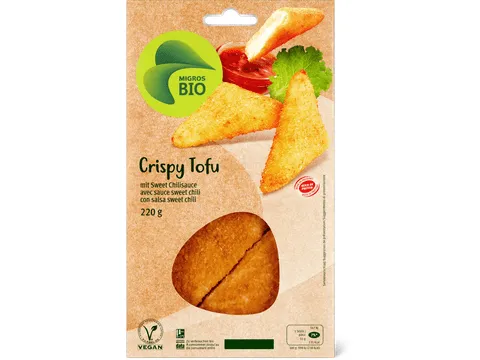 Crispy tofu · Bio, avec sauce sweet chili, végétalien 220g