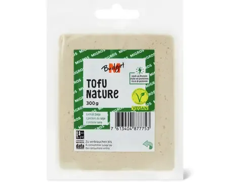 M-Budget · Tofu · Bio, Nature, végétalien 300g