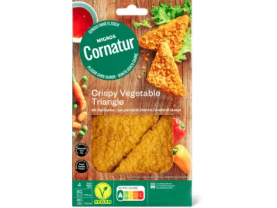 Cornatur · Crispy Vegetable Triangle · aux graines de chanvre, végétalien 250g