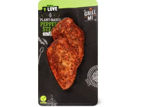 V-Love · Steaks au poivre · végétalien 200g