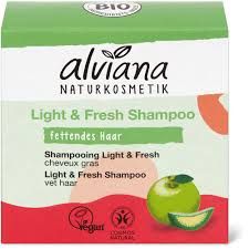 Alviana · Shampooing solide Light &amp; Fresh · cheveux gras, végétalien 60g