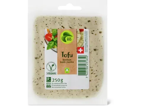 Tofu · Bio, Basilic, végétalien 250g