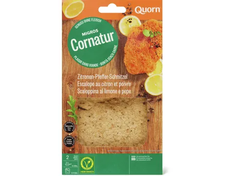 Cornatur · Quorn Escalope au citron et au poivre · végétarien 220g