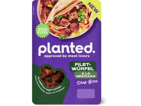 Planted. · Filet-würfel a la mexicana · végétalien 180g