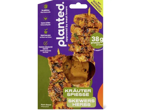 Planted. · Brochettes aux herbes · végétalien 200g