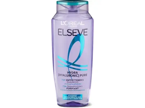 L'Oréal Paris Elseve · Shampooing Hydra Hyaluronic Pure · racines grasses, longueurs déshydratées 250ml
