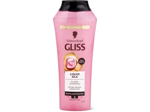 Gliss · Shampooing Liquid Silk · Cheveux ternes et cassants 250ml