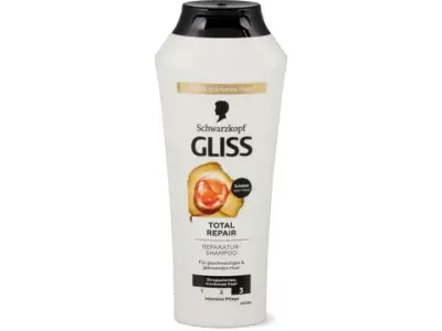 Gliss · Shampooing Total Repair · cheveux secs et abîmés 250 ml