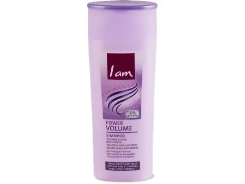 I am · Shampooing Power Volume · cheveux fins et fragiles 1 pièce