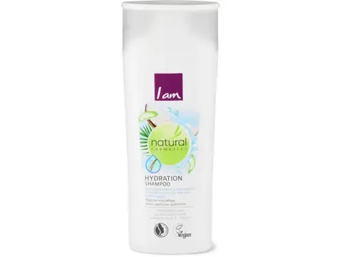 I am natural cosmetics · Shampoing hydratant · cheveux secs et ternes 250ml