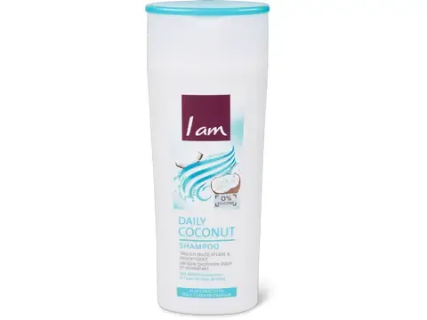 I am · Daily Coconut Shampoo · tous types de cheveux 250ml