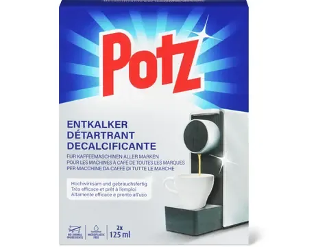 Potz · Détartrant · Pour les machines à café de toutes les marques 2x125ml
